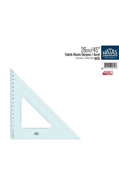 HATAS 26 см / 45° Технічний кутник / Акрил