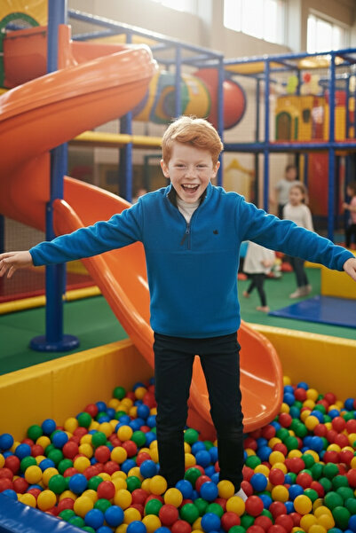 Lela Soft Textured Zippered Stand Collar Winter Fleece Unisex Children's Flee...