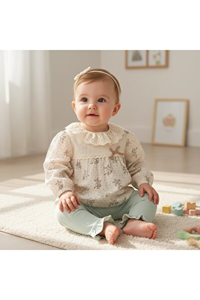 minicayzen ميني كايزن للبنات من عمر 6-9-12 شهرًا مع زهور