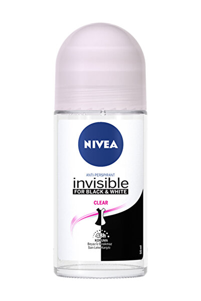 NIVEA Kadın Stick Deodorant Black&white Invisible Clear 50ml, 72 Saat Anti-pe...