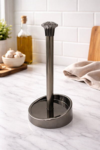 ea elizi ahşap Nickel Plated Paper Towel Holder - Anthracite/Inox Look Towel ...