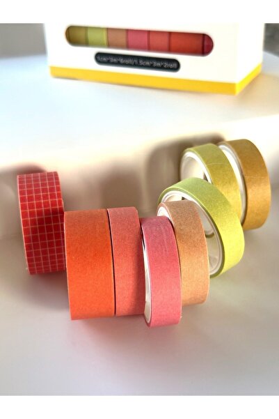 Padme studio 8'li Washi Dekoratif Kağıt Bant / AUTUMN