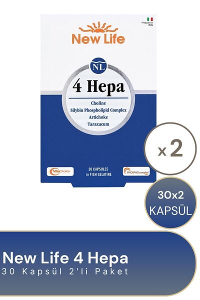 New Life 4 Hepa 30 Softgel 2'li Paket