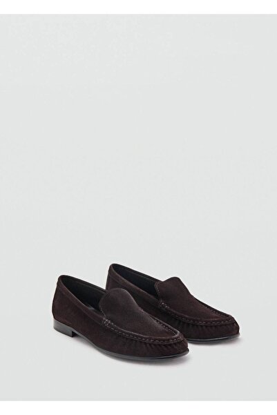 MANGO Woman Büzgülü süet makosen