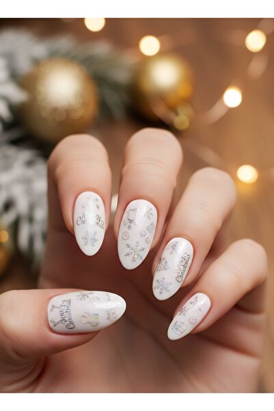Sibelon 3D Kabartmalı Nail Art Sticker Kendinden Yapışkanlı Tırnak Sticker Ta...