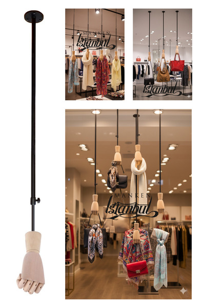 Manken İstanbul Tavana Monte Asansörlü Siyah Renk Çok Amaçlı Ahşap El Mağaza ...