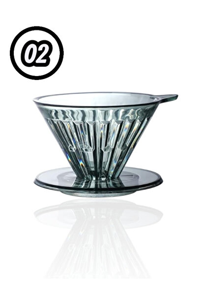 Timemore قمع ترشيح القهوة V60 كرستال تايمور