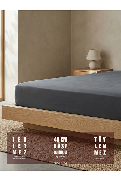 femmhome ملاءة سرير مطاطية |   100% قطن |   أكفيل |   62 تيل دووم |   سلسلة ف...