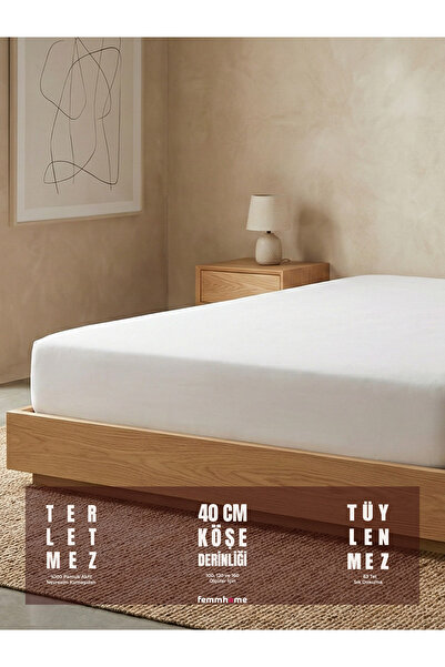 femmhome Fitted Sheet |   100% Cotton |   Akfil |   62 Wire Weaving |   Flat&...