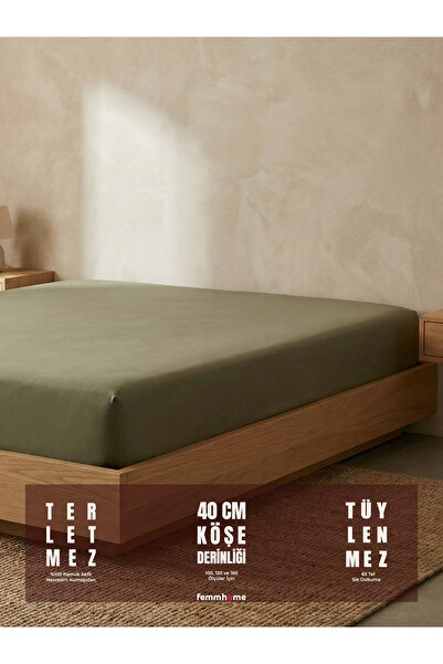 femmhome Fitted Sheet |   100% Cotton |   Akfil |   62 Wire Weaving |   Flat&...