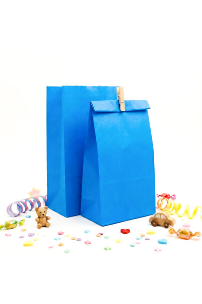 repro design 15x29x8 εκ. Μπλε Χρώμα Χαρτί Πουγκί 10 Τεμάχια, Τσάντα δώρου, Κο...