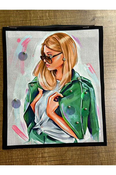 Gönülden Tasarım 24x20 cm Paiete din piatră, broderie cu paiete, aplicație pe...