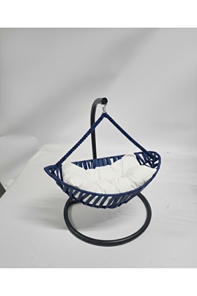 CASA NESTİ Premium Metal Ayaklı Makrome Kedi Hamak Yatağı Yuvası kafesi salın...