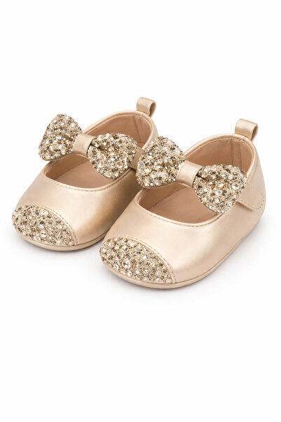 Superbaby Pantofiori aurii cu sclipici pentru fetite