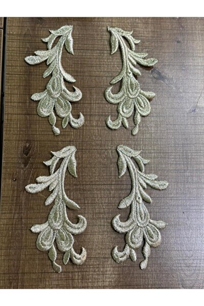 Gönülden Tasarım 4-компонентен комплект бродерии в златистожълт цвят с османс...