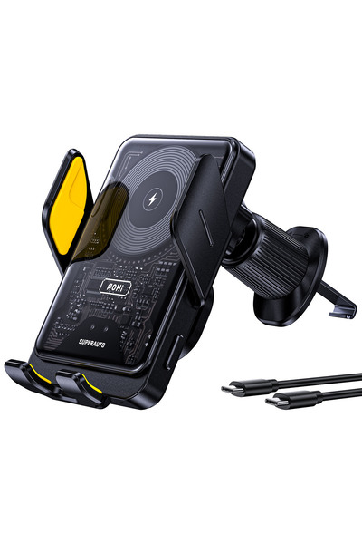 Aohi Superauto Araç İçi Şarjı, 15W Hızlı Şarj Aleti, Siyah