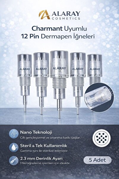 Coscelia Charmant Cıhaz 12 pin dermapen iğnesi 5 adet