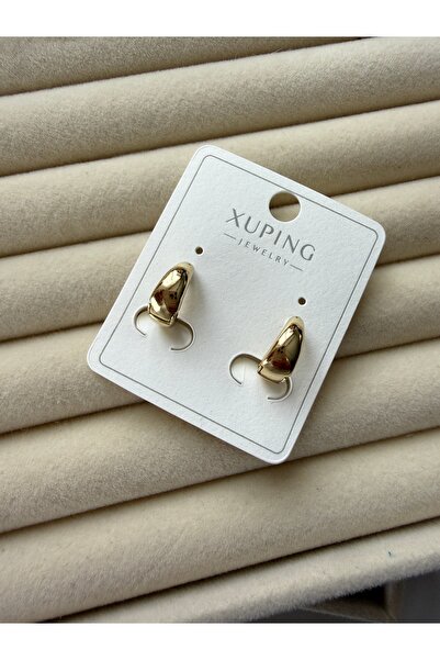 LUSORA ACCESORY أقراط نسائية ذهبية اللون بسيطة - تصميم كاجوال وأنيق