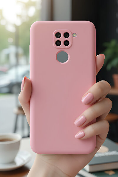 Hatreds Xiaomi Redmi Note 9 İçin Uyumlu İçi Kadife Sıvı Silikon Kılıf