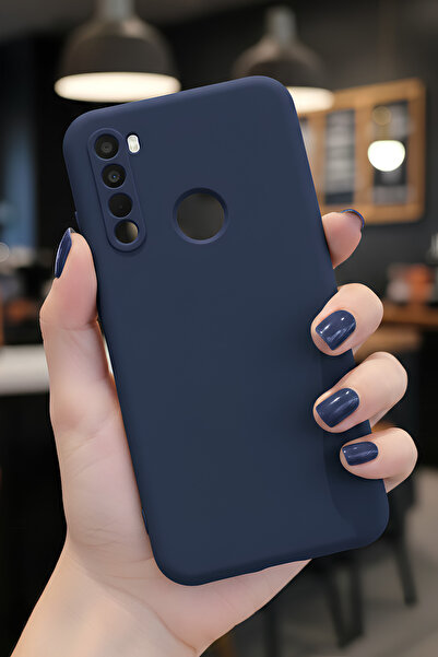 Hatreds Xiaomi Redmi Note 8 İçin Uyumlu İçi Kadife Sıvı Silikon Kılıf