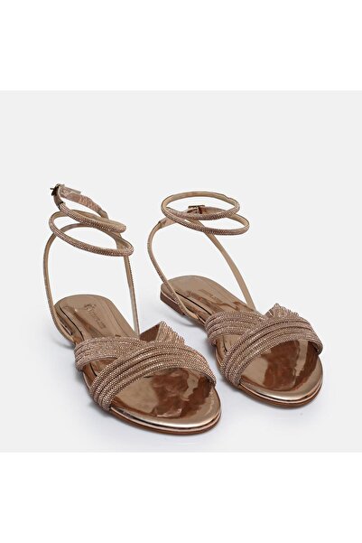 37Numara Sandale de damă - mărime mare 41-44, cu pietre aplicate roz