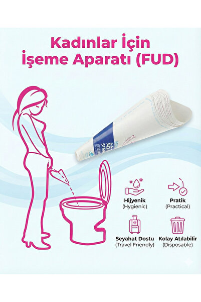 LOVYCO 10 Adet Piez Kadınlar Için Hijyenik Ayakta Işeme Aparatı Kağıt Kullan ...
