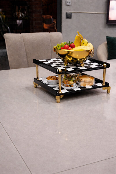 innossa pleksi dekorasyon 2-Layer Checkerboard Pattern Organizer