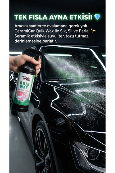 Ceramicar Custom Seramik Etkili Hızlı Cila - Quik Wax