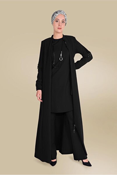 Alvina أكمام مزينة بالخرز والشريط 10202