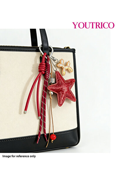 Youtrico سحر جلدية دوپامين ملون، حقيبة يد مصنوعة يدوياً، سلسلة مفاتيح، إكسسوا...