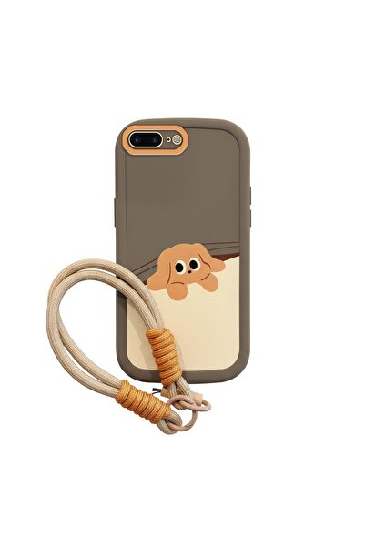 Zebana Apple iPhone 6 Plus Compatible Case Hand-Wristed Cat and Puppy Silicon...