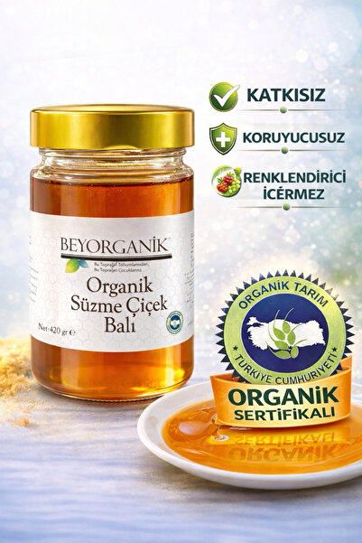 BEYORGANİK Organik Süzme Bal 500 Ml