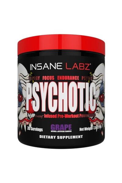 insane labz مسحوق ما قبل التمرين بنكهة العنب، 35 حصة، مُعزز لتحسين أداء التمرين