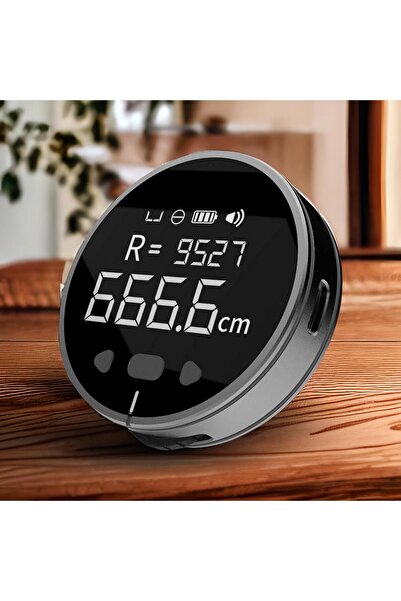 VENTLEX Ψηφιακή στρογγυλή ηλεκτρική μεζούρα με οθόνη LCD, USB τύπου C, για επ...