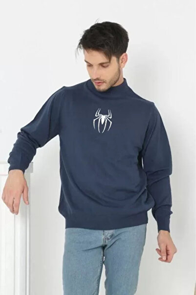 Kanonik Education Pulover țesut cu guler înalt și mânecă lungă, cu imprimeu -...