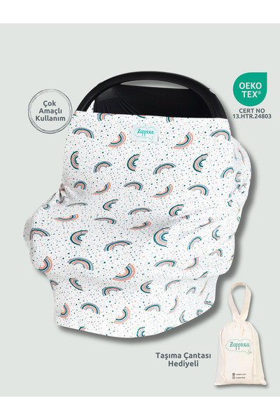 Zuppers Fonksiyonel Puset Ve Emzirme Örtüsü - Joy - Kese Çanta Hediyeli