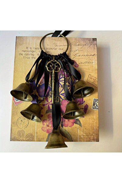 Choice 1PC Dark Khaki Iron Witch Wind Chimes, Decorative Door Handle Bells, H...