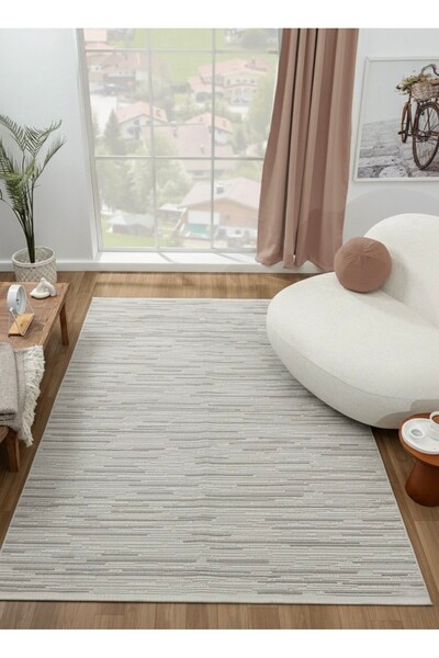 Bukleli Yumuşak Peluş Post Shaggy Vizon Salon Halısı Yolluk Oturma Odası Mutfak Halısı