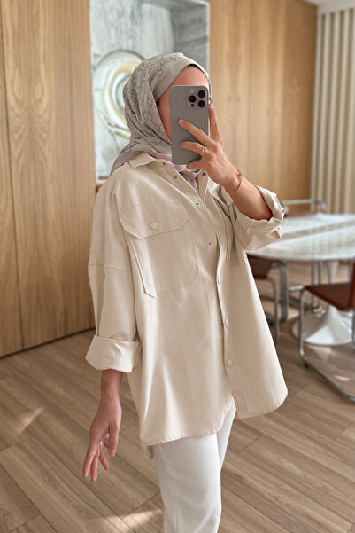 Ka Hijab Cămașă moale - Bej