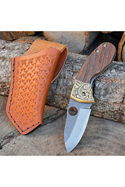 kösemehmet Katlanır Model - N690 Çelik - Ceviz Balçak Pirinç