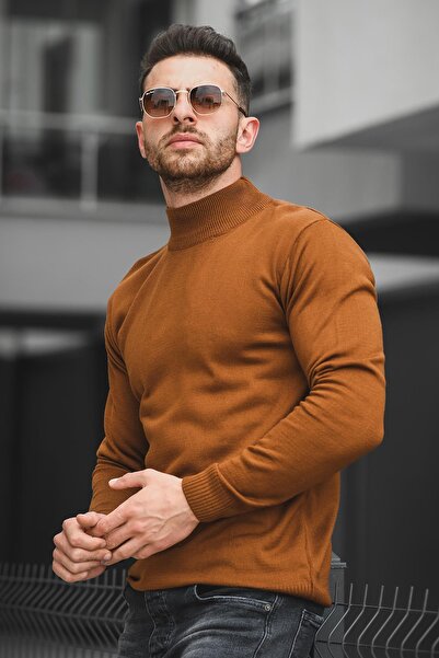 Oksit Ανδρικό πουλόβερ Seka 815 Cotton Slim Fit Half Fisherman