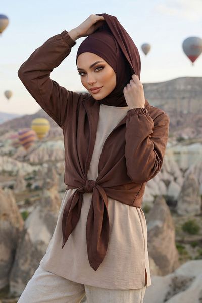 Aisha's Design Капюшон і закритий жіночий готовий боне з трикотажу, B-89P, ко...