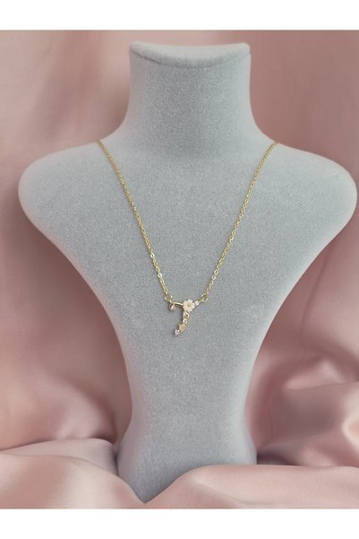 Glamluxe Steel letter necklace