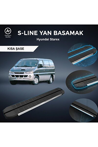 beyaztuning Hyundai Starex Kısa S-Line Premium Krom Yan Basamak 1998-2007