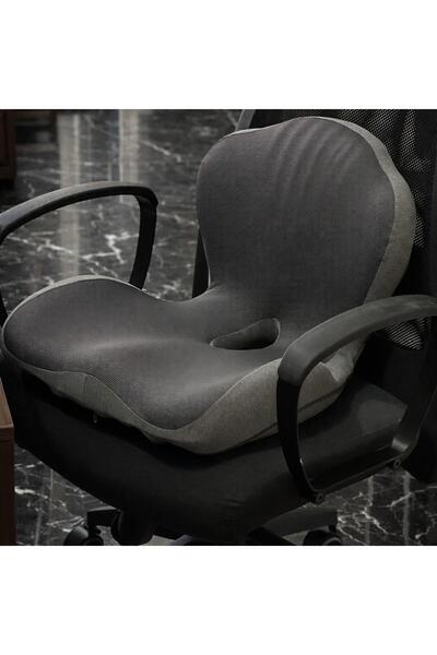 WHITEBLANCO Viviendo Comfort Plus Araç Ofis Oturma ve Sırt Dayama Yastığı Visko Ortopedik Minder