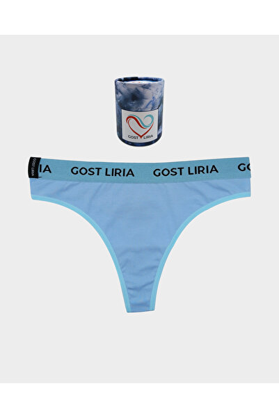 GOST LİRİA -Μαλακό Μπλε Γυναικείο Στρινγκ Σλιπ Μπλε