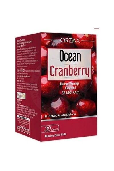 Orzax Ocean Cranberry Turna Yemişi Ekstresi 30 Tablet