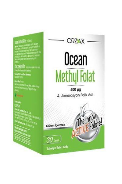 Orzax Ocean Methyl Folat 30 Tablet