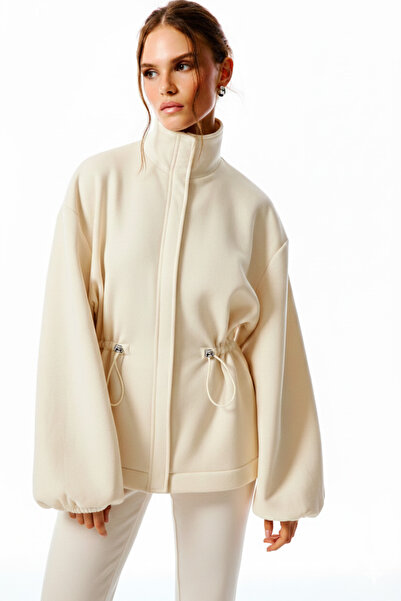 Love On Friday SELINA Fermuarlı Sweatshirt (Krem)