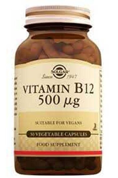 Solgar Vitamin B12 500 mcg 50 Kapsül